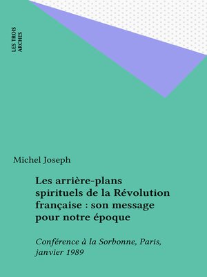 cover image of Les arrière-plans spirituels de la Révolution française